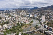 Picture taken with drone of the Itapemirim River - Cachoeiro de Itapemirim city - Espirito Santo state (ES) - Brazil