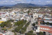 Picture taken with drone of the city center - Aracruz city - Espirito Santo state (ES) - Brazil