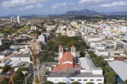 Picture taken with drone of the city center - Aracruz city - Espirito Santo state (ES) - Brazil