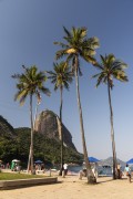 View of the Vermelha Beach (Red Beach) waterfront with the Sugarloaf in the background - Rio de Janeiro city - Rio de Janeiro state (RJ) - Brazil