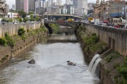 Mouth of the Anhangabau Stream on Tamanduatei River - Sao Paulo city - Sao Paulo state (SP) - Brazil