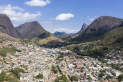 Picture taken with drone of the Pancas City - Pontoes Capixabas Natural Monument - Pancas city - Espirito Santo state (ES) - Brazil