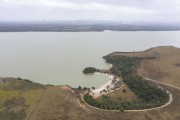 Picture taken with drone of the Juparana Lagoon - Linhares city - Espirito Santo state (ES) - Brazil