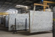 Shed of cut and polished natural stones being moved to stock - Cachoeiro de Itapemirim city - Espirito Santo state (ES) - Brazil