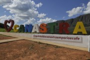I Love Canastra Sign - Serra da Canastra in the background - Sao Roque de Minas city - Minas Gerais state (MG) - Brazil