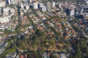 Picture taken with drone of the Horacio Sabino Square - Sao Paulo city - Sao Paulo state (SP) - Brazil