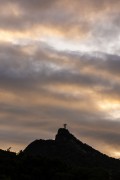 View of Christ the Redeemer from Laranjeiras neighborhood - Rio de Janeiro city - Rio de Janeiro state (RJ) - Brazil