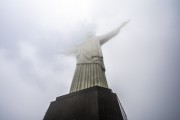 Christ the Redeemer (1931) wrapped in clouds - Rio de Janeiro city - Rio de Janeiro state (RJ) - Brazil