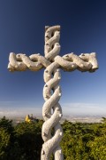 High Cross with Pena National Palace in the background - Sintra municipality - Lisbon District - Portugal