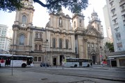 Facade of the Our Lady of Mount Carmel Church (1770) - old Rio de Janeiro Cathedral - to the left - with the Third order of Carmo Church (XVII century) - to the right - Rio de Janeiro city - Rio de Janeiro state (RJ) - Brazil