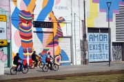 Cyclists - Mayor Luiz Paulo Conde Waterfront (2016) - Rio de Janeiro city - Rio de Janeiro state (RJ) - Brazil