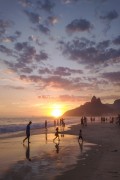 View of the sunset from Ipanema Beach  - Rio de Janeiro city - Rio de Janeiro state (RJ) - Brazil