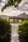 Rodrigo de Freitas Lagoon with Corcovado Mountain in the background  - Rio de Janeiro city - Rio de Janeiro state (RJ) - Brazil