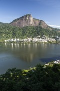 Rodrigo de Freitas Lagoon with Corcovado Mountain in the background  - Rio de Janeiro city - Rio de Janeiro state (RJ) - Brazil