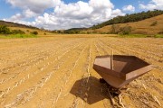 Sowing machine used for planting corn on a small rural property - Guarani city - Minas Gerais state (MG) - Brazil