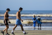 People at Atlantida Beach - Xangri-la city - Rio Grande do Sul state (RS) - Brazil