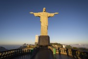 Statue of Christ the Redeemer during the dawn  - Rio de Janeiro city - Rio de Janeiro state (RJ) - Brazil