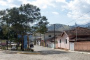 Houses in the square of the mother church - Brasopolis city - Minas Gerais state (MG) - Brazil