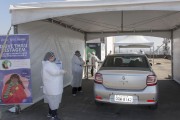 RT-PCR test for Covid 19 virus detection - Drive-thru system - Sao Paulo city - Sao Paulo state (SP) - Brazil