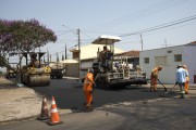 Asphalt resurfacing on public roads - Sao Carlos city - Sao Paulo state (SP) - Brazil