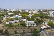 Picture taken with drone of the USP - Sao Paulo University  - Campus Sao Carlos - Sao Carlos city - Sao Paulo state (SP) - Brazil