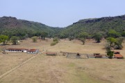 Photo made with drone of a cattle ranch in Cerrado forest remaining in the interior of the state - Brotas city - Sao Paulo state (SP) - Brazil