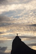 View of Christ the Redeemer from Botafogo Beach - Rio de Janeiro city - Rio de Janeiro state (RJ) - Brazil