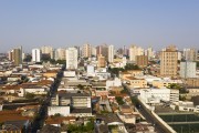 Picture taken with drone of the city - Limeira city - Sao Paulo state (SP) - Brazil