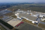 Picture taken with drone of Toyota car factory - Sorocaba city - Sao Paulo state (SP) - Brazil