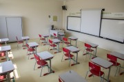 Private school classroom with distance between desks due to the Coronavirus crisis - Sorocaba city - Sao Paulo state (SP) - Brazil