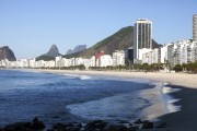 Copacabana Beach with few people after having access blocked due to the Coronavirus Crisis - Rio de Janeiro city - Rio de Janeiro state (RJ) - Brazil