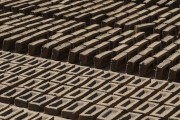 Drying bricks in pottery - Jose Bonifacio city - Sao Paulo state (SP) - Brazil