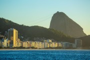 View of Copacabana beach at dawn with Sugarloaf in the background - Rio de Janeiro city - Rio de Janeiro state (RJ) - Brazil