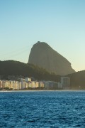 View of Copacabana beach at dawn with Sugarloaf in the background - Rio de Janeiro city - Rio de Janeiro state (RJ) - Brazil