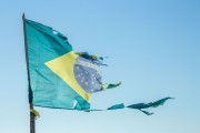 Scratched Brazilian flag - Rio de Janeiro city - Rio de Janeiro state (RJ) - Brazil