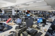 Folha de Sao Paulo newsroom without anyone - Journalists working in home office due to the Coronavirus crisis - Sao Paulo city - Sao Paulo state (SP) - Brazil