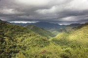 Landscape in Mantiqueira Mountain Range with Atlantic Forest and formation of rain clouds - Sao Jose dos Campos city - Sao Paulo state (SP) - Brazil
