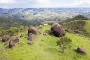 Picture taken with drone of Sao Francisco Stone - set of boulders in Mantiqueira Mountain Range - tourist attraction of the region - Monteiro Lobato city - Sao Paulo state (SP) - Brazil