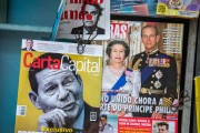 Newsstand with exposed magazines - Carta Capital Magazine with the image of Vice President General Hamilton Mourao - Rio de Janeiro city - Rio de Janeiro state (RJ) - Brazil