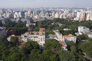 Picture taken with drone of the Medical School of the University of Sao Paulo (USP) - Sao Paulo city - Sao Paulo state (SP) - Brazil