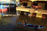 City of Anama during flooding of the Solimoes River  - Anama city - Amazonas state (AM) - Brazil