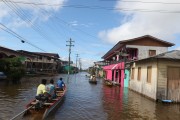 City of Anama during flooding of the Solimoes River  - Anama city - Amazonas state (AM) - Brazil