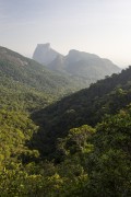 General view from trail of Queimado Mountain with the Rock of Gavea in the background  - Rio de Janeiro city - Rio de Janeiro state (RJ) - Brazil