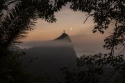 View of Christ the Redeemer at dusk from Paineiras - Rio de Janeiro city - Rio de Janeiro state (RJ) - Brazil
