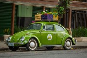 Beetle (Volkswagen) adapted for selling flowers on Rainha Elizabeth Street - Rio de Janeiro city - Rio de Janeiro state (RJ) - Brazil