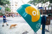 Public telephone known as Orelhao on Ministro Viveiros de Castro Street - Rio de Janeiro city - Rio de Janeiro state (RJ) - Brazil