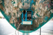 Public telephone known as Orelhao on Barata Ribeiro Street - Rio de Janeiro city - Rio de Janeiro state (RJ) - Brazil