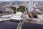 Manaus Floating Port during the biggest flood of the Rio Negro since the beginning of records in 1902 - Manaus city - Amazonas state (AM) - Brazil