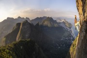 Climber during the climbing to Rock of Gavea - Rio de Janeiro city - Rio de Janeiro state (RJ) - Brazil