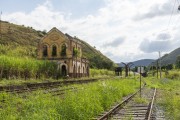 Old historic abandoned train station in the countryside of Rio de Janeiro - Vassouras city - Rio de Janeiro state (RJ) - Brazil